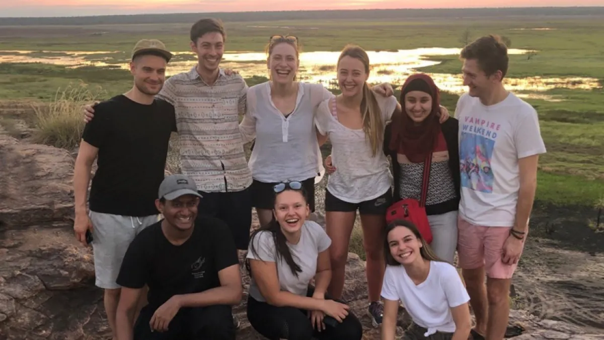 ANU students in the field - Kakadu sunset