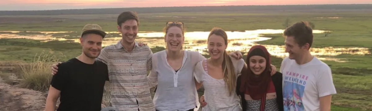 ANU students in the field - Kakadu sunset